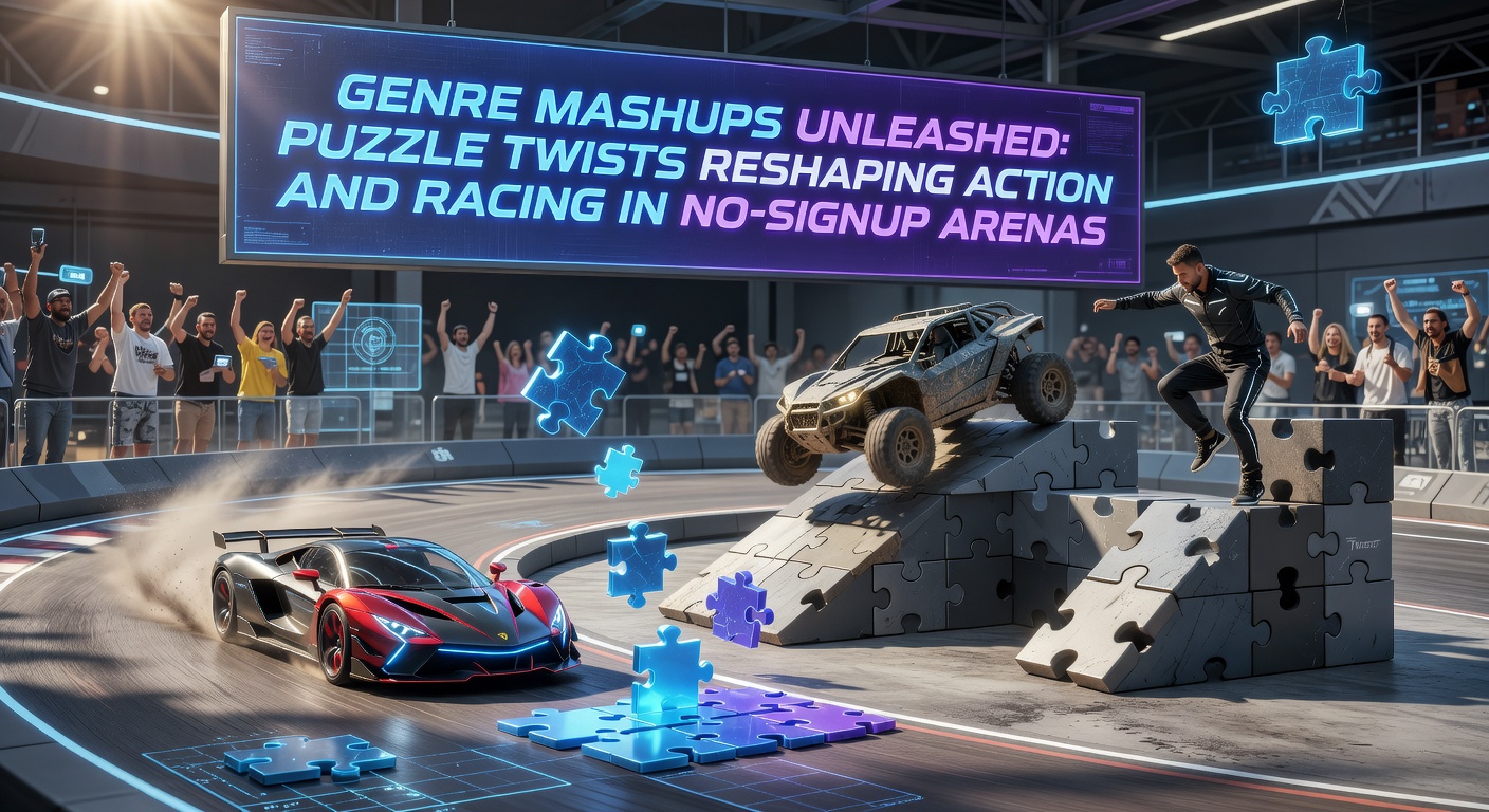 Dynamische Szene eines Action-Puzzle-Hybrids in einem browserbasierten Spiel ohne Registrierung, wo ein Charakter Hindernisse löst und kämpft