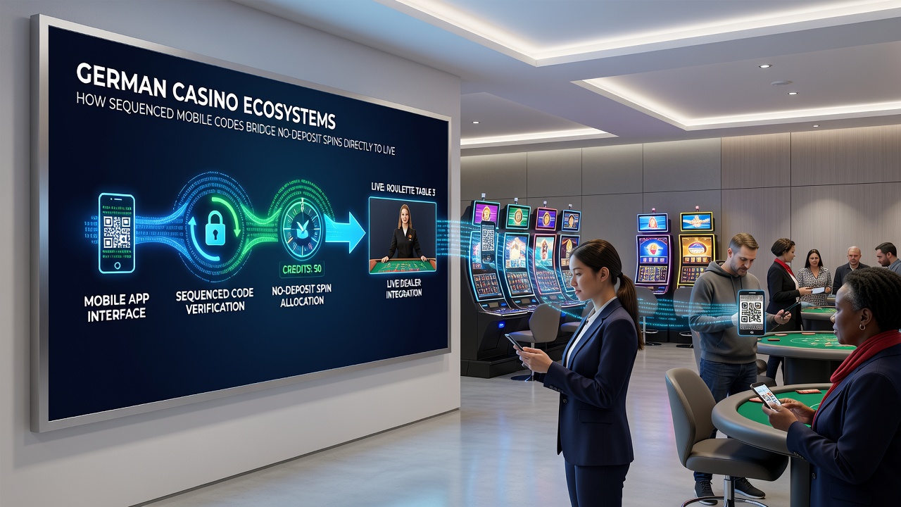 Visualisierung von Übergängen zwischen No-Deposit-Spins und Live-Dealer-Jackpot-Meilensteinen über Mobile Codes