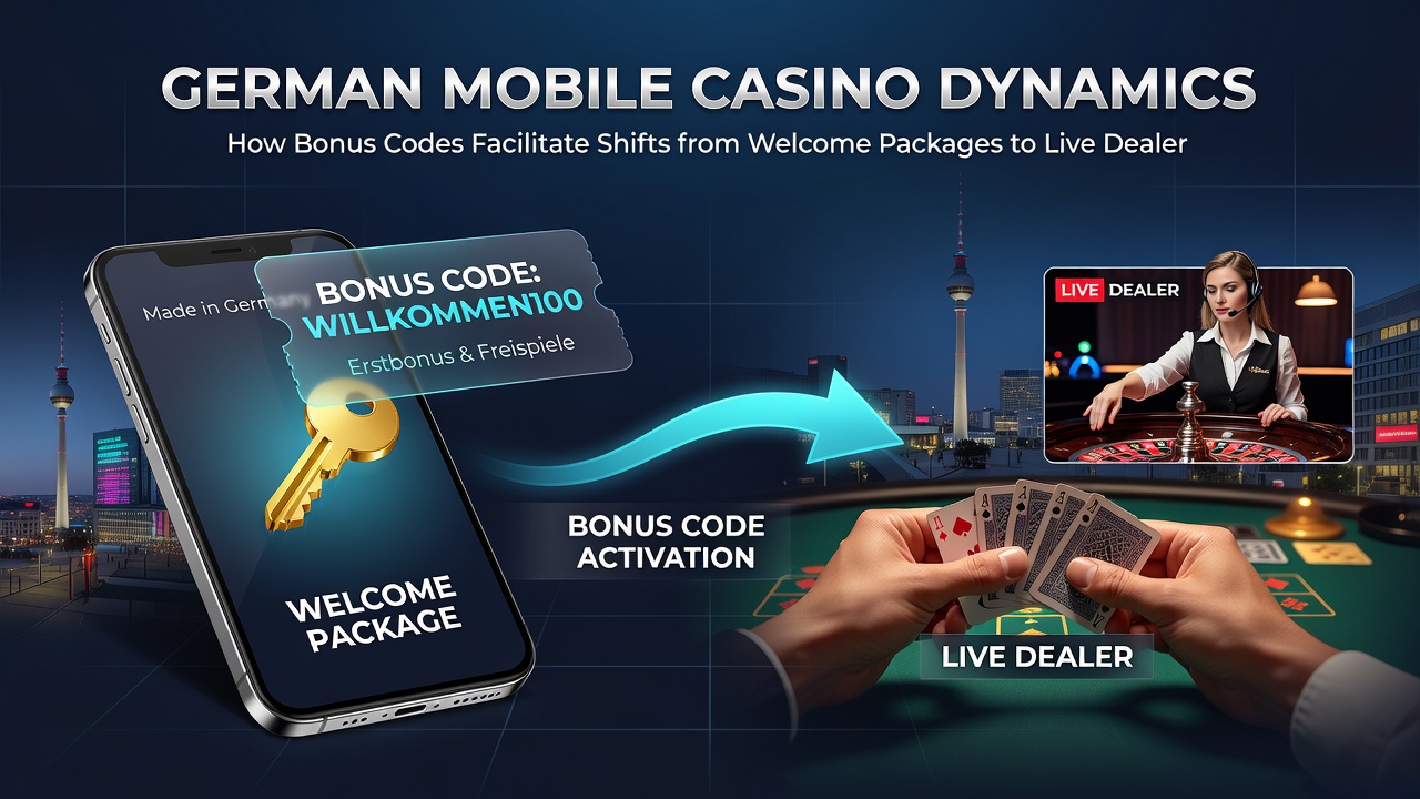 Live Dealer Session mit mobilen Bonus-Codes und Jackpot-Anzeige