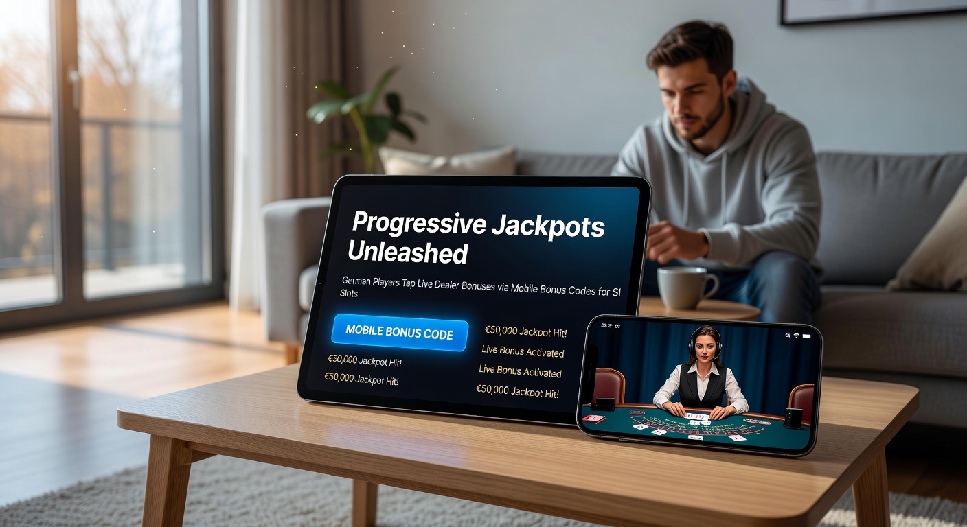 Mobile Bonus-Code-Eingabe bei einem Live-Dealer-Slot mit progressivem Jackpot auf Smartphone